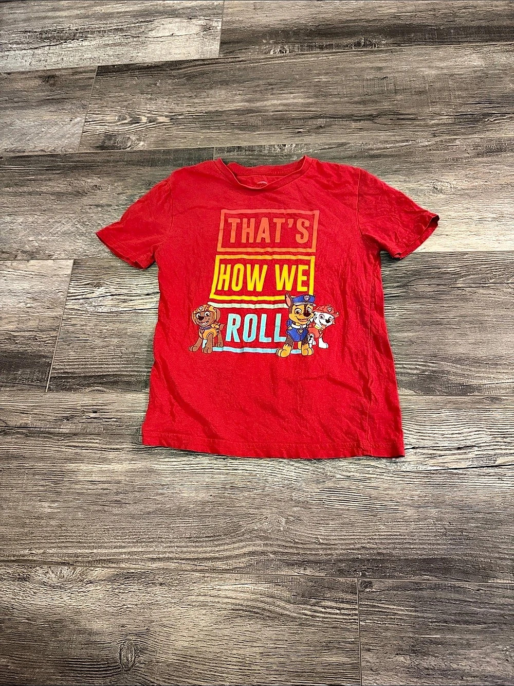 Nickelodeon Paw Patrol Graphic Short Sleeve Tee in Red